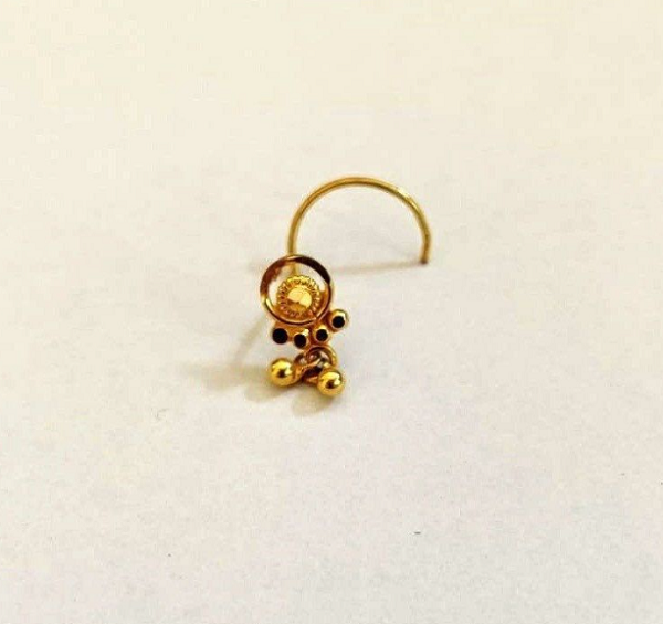 Dangling Nosepin - Trending Gold Nose Ring Designs