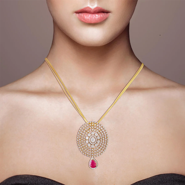 Nandhika Interchangeable Diamond Necklace