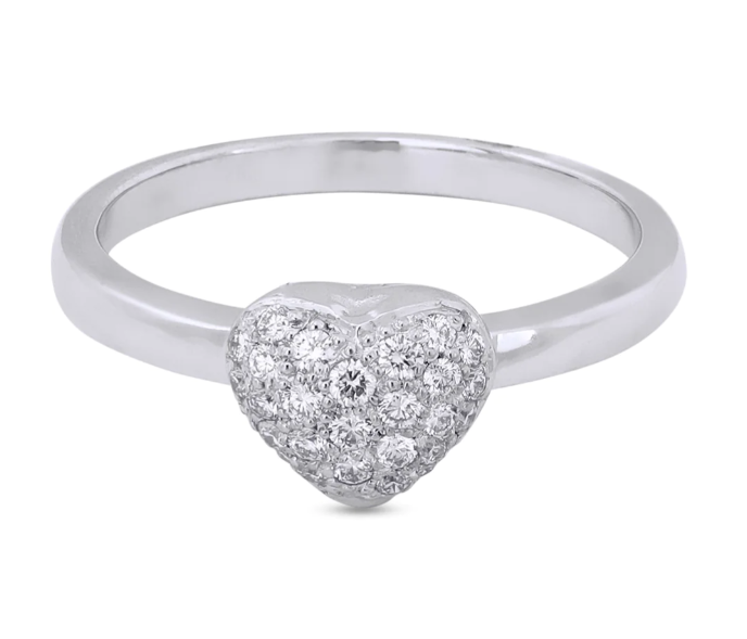 Heart-shaped diamond Ring