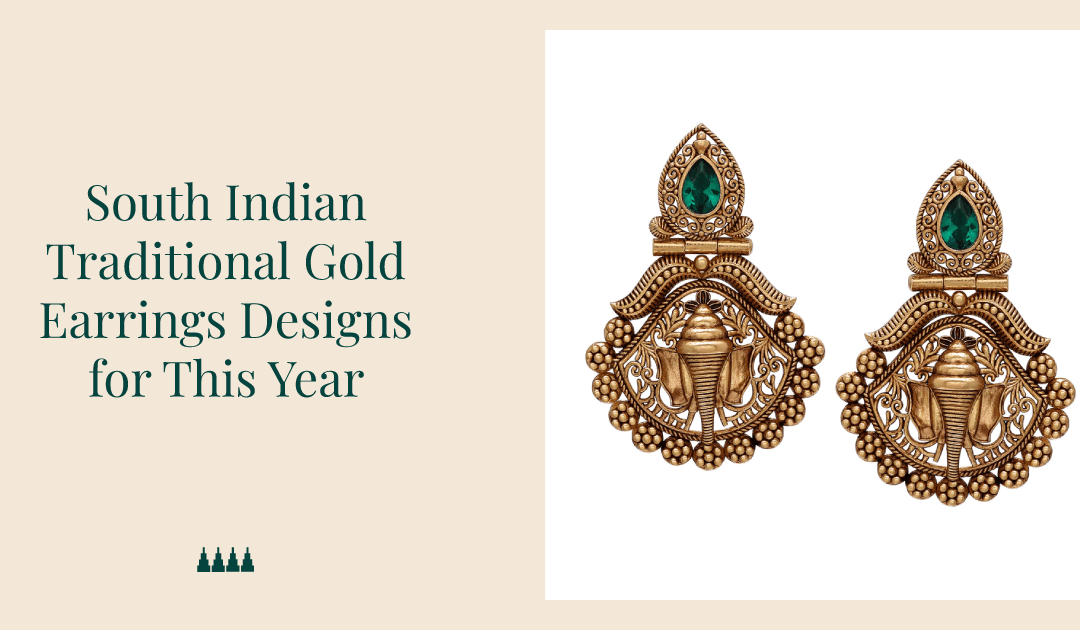 South Indian Traditional Gold Earrings Designs for This Year