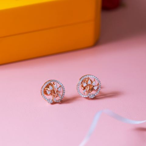 Simple Diamond Earring