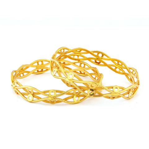 Twisted Gold Bangles