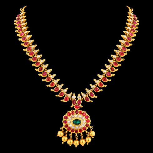 Ruby And Emerald Necklace Design