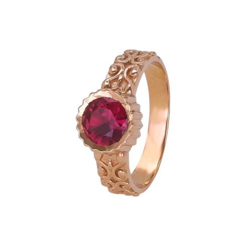 Classic Ruby Gold Ring