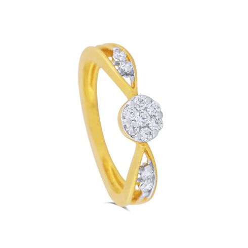 Minimalist Diamond gold ring