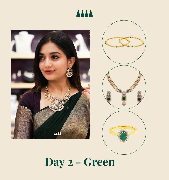 Navaratri Day 2 Color - Green