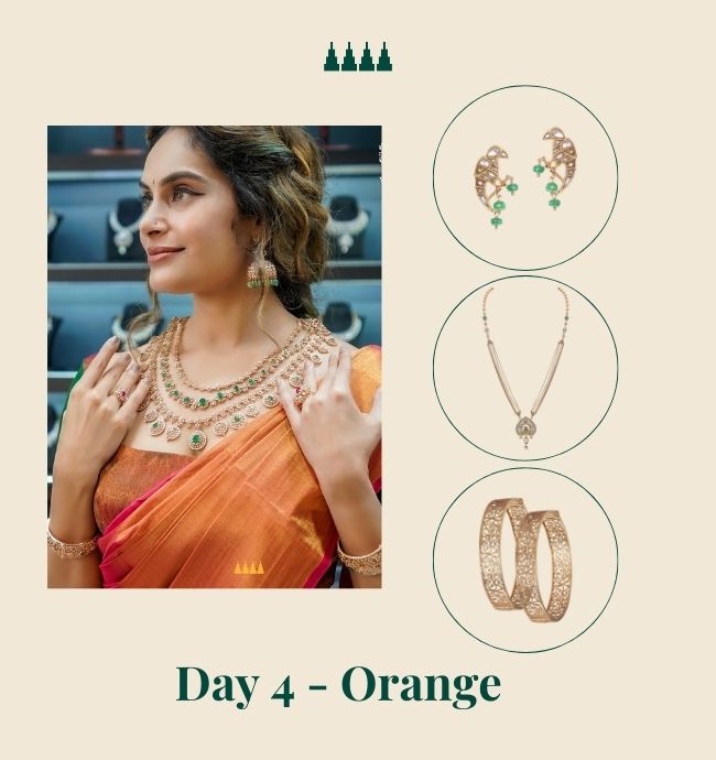 Navaratri Day 4 Color - Orange