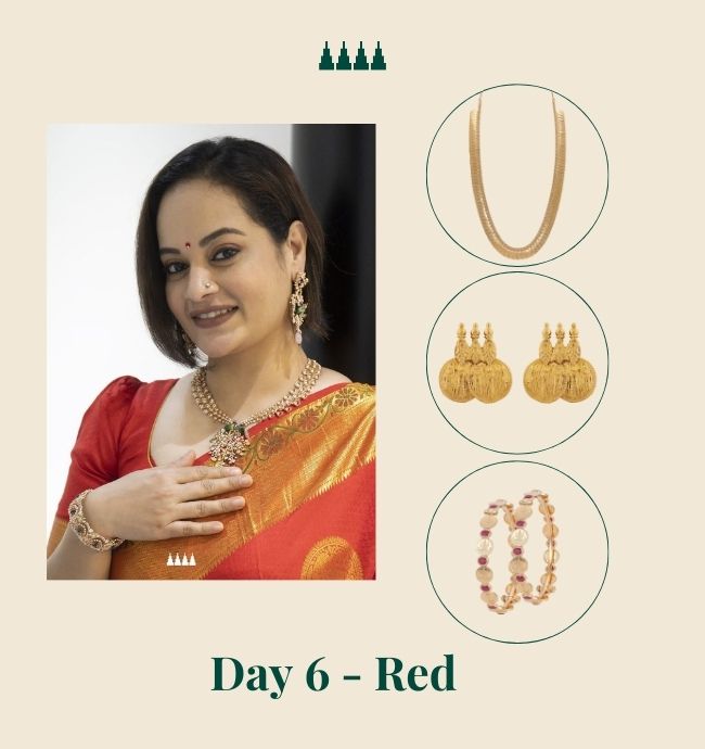 Navaratri Day 6 Color - Red