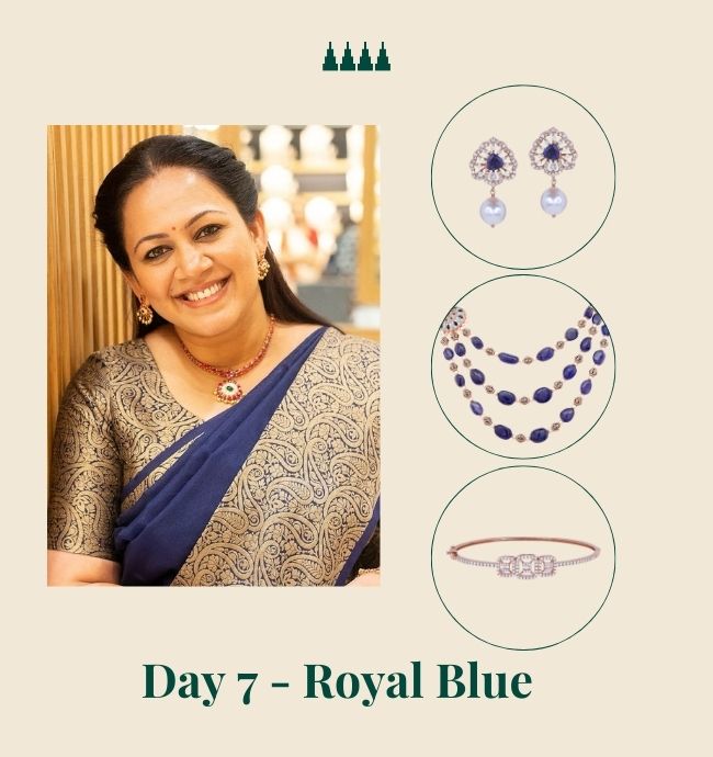 Navaratri Day 7 Color - Royal Blue