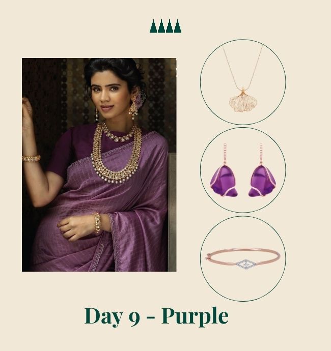 Navaratri Day 9 Color - Purple