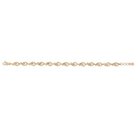 Delicate Mango Motif Gold Bracelet