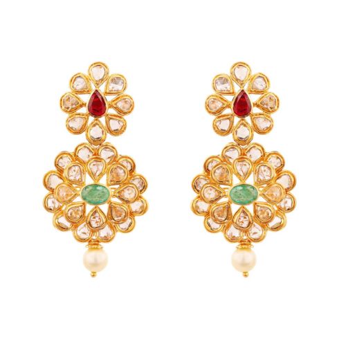 Gold Earrings for Dhanteras