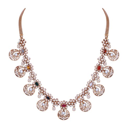 Navaratna Jewellery necklace for Dhanteras