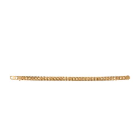 Zig Zag Brick Style Gold Bracelet