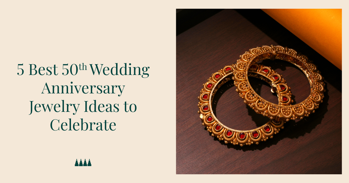 50th wedding anniversary jewelry ideas