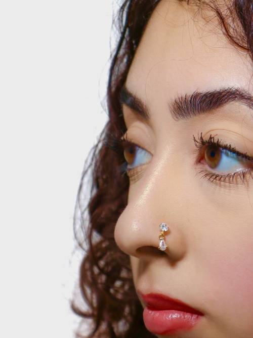 Nose Pins with Gemstone Accents