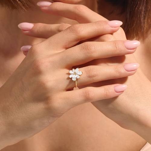 Statement Floral Diamond Ring